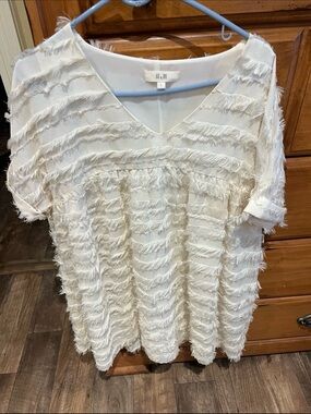 Jade by Jane cream Vneck Dress
